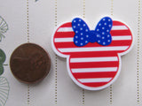 Second view of the Patriotic Minnie Mouse Head Needle Minder