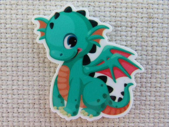 First view of Adorable Green Dragon Needle Minder.
