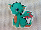 First view of Adorable Green Dragon Needle Minder.