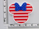 Fourth view of the Patriotic Minnie Mouse Head Needle Minder