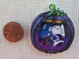 Second view of Jack in a Black Pumpkin Needle Minder.