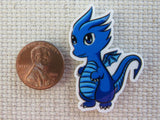 Second view of Blue Dragon Needle Minder.