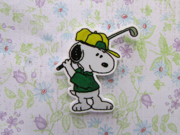 First view of the Golfer Snoopy Needle Minder