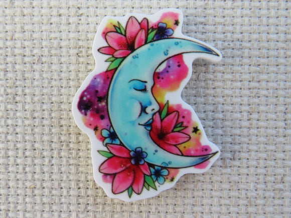 First view of Blue Crescent Moon Needle Minder.