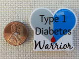 Second view of Type I Diabetes Warrior Needle Minder.