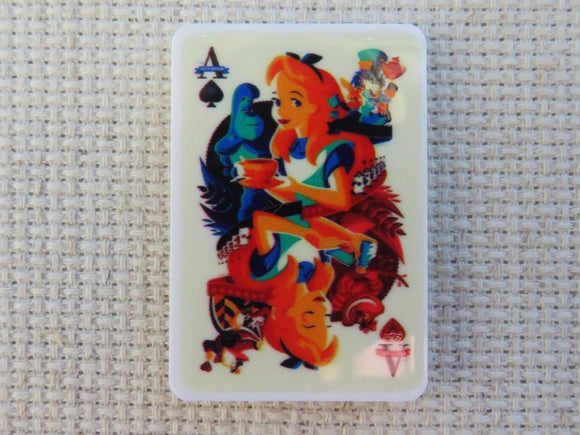 First view oAlice in Wonderland Card Needle Minder.f 