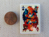 Second view of Alice in Wonderland Card Needle Minder.