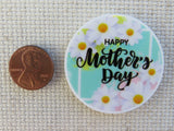 Second view of White Flowers Happy Mother's Day Needle Minder.