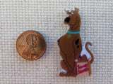 Second view of Scooby Doo with a Box of his Favorite Treats Needle Minder.