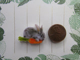 Second view of the Adorable Bunny with a Carrot Needle Minder