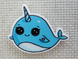 First view of Blue Narwhal Needle Minder.