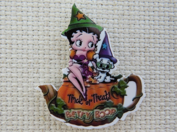 First view of Betty Boop Trick or Treat Needle Minder.