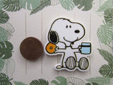 Second view of the Coffee and Donut Snoopy Needle Minder