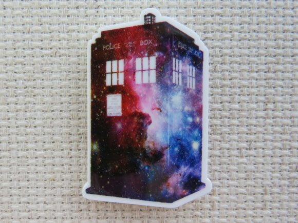 First view of Colorful Tardis Needle Minder.