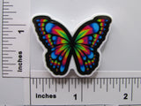 Third view of the Rainbow Colored Butterfly Needle Minder