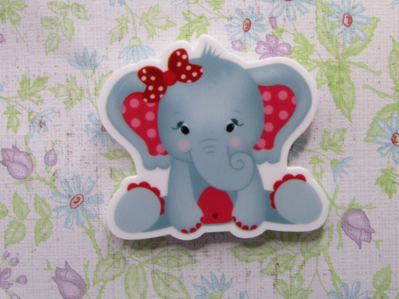 First view of the Red Polka Dot Elephant Needle Minder