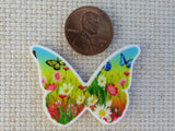 Second view of Wildflower Butterfly Needle Minder.