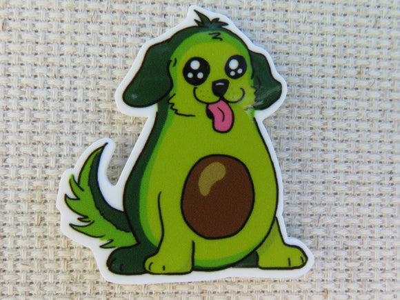 First view of avocado dog Needle Minder.