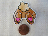 Second view of Cute Little Cotton Tail Needle Minder.