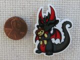 Second view of Black Dragon with Red Wings Needle Minder.