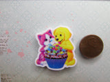 Second view of the Cute Dog and Cat with a Cupcake Needle Minder