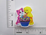 Third view of the Cute Dog and Cat with a Cupcake Needle Minder