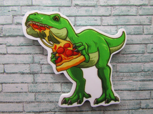 First view of the Pizza Eating T-Rex Dinosaur Needle Minder