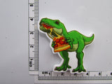 Fourth view of the Pizza Eating T-Rex Dinosaur Needle Minder