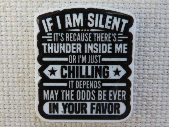 First view of If I Am Silent It's Because There's Thunder Inside Me OR.... Needle Minder.