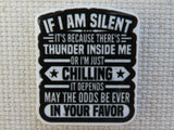 First view of If I Am Silent It's Because There's Thunder Inside Me OR.... Needle Minder.