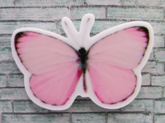 First view of the Pretty Pale Pink Butterfly Needle Minder