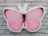 First view of the Pretty Pale Pink Butterfly Needle Minder