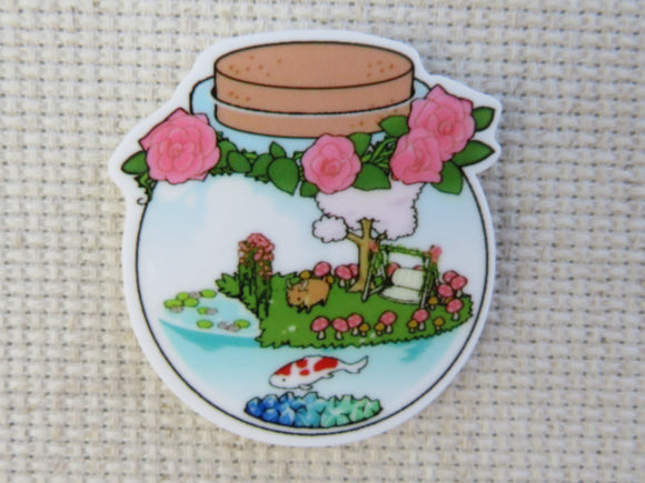 First view of Chair Swing Under a Flowering Tree Needle Minder.