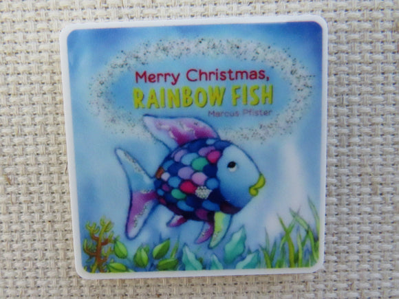 First view of Merry Christmas Rainbow Fish Needle Minder.