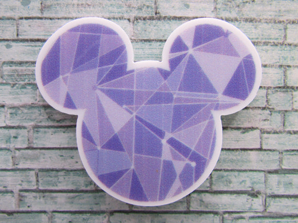 First view of the Purple Jewel Toned Mouse Head Needle Minder