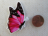 Second view of Pink Butterfly Needle Minder.