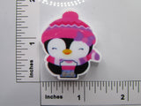 Third view of the Penguin with a Pink Stocking Hat Needle Minder