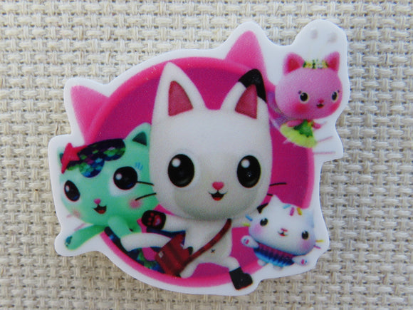First view of Gabby Dollhouse Cats Needle Minder.