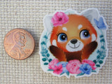 Second view of Red Panda Swag Needle Minder.