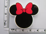Fourth view of the Black Mouse Head with a Red Bow Needle Minder
