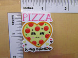 Third view of the Pizza is My Valentine Needle Minder