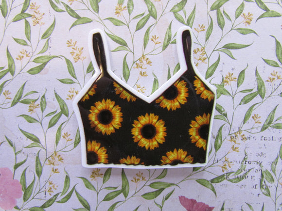 First view of the Sunflower Crop Top Needle Minder