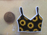 Second view of the Sunflower Crop Top Needle Minder