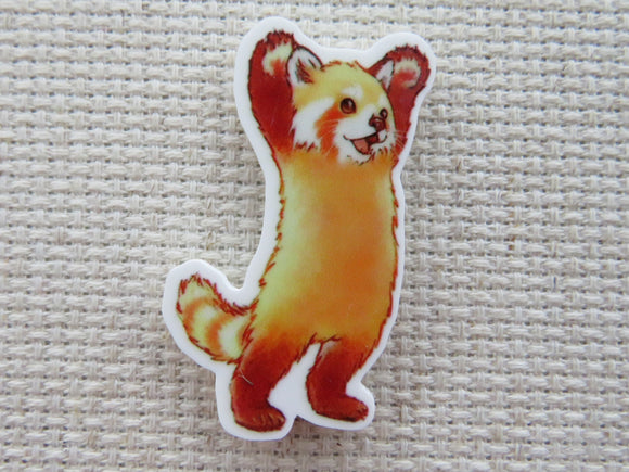 First view of Standing Red Panda Needle Minder.