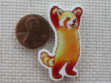 Second view of Standing Red Panda Needle Minder.