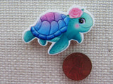 Second view of Adorable Turtle Needle Minder.