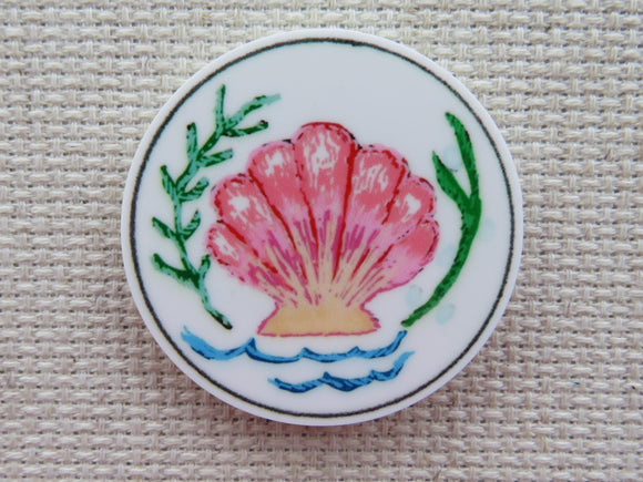 First view of Pink Seashell Needle Minder.