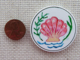 Second view of Pink Seashell Needle Minder.