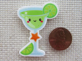 Second view of Cute Martini Glass Needle Minder.