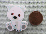 Second view of the Cute Cuddly Polar Bear Needle Minder